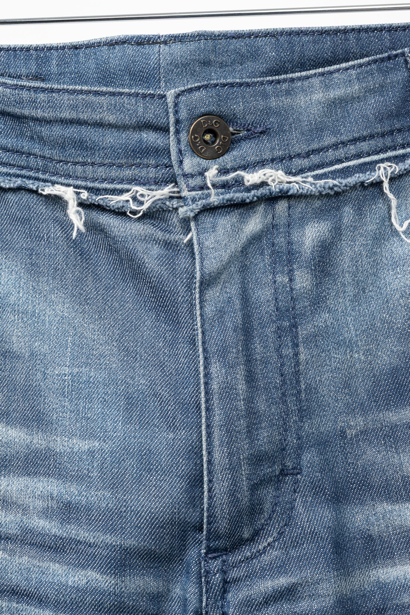 Dolce & Gabbana Mens Blue Distressed Paint-Splatter Straight-Leg Jeans