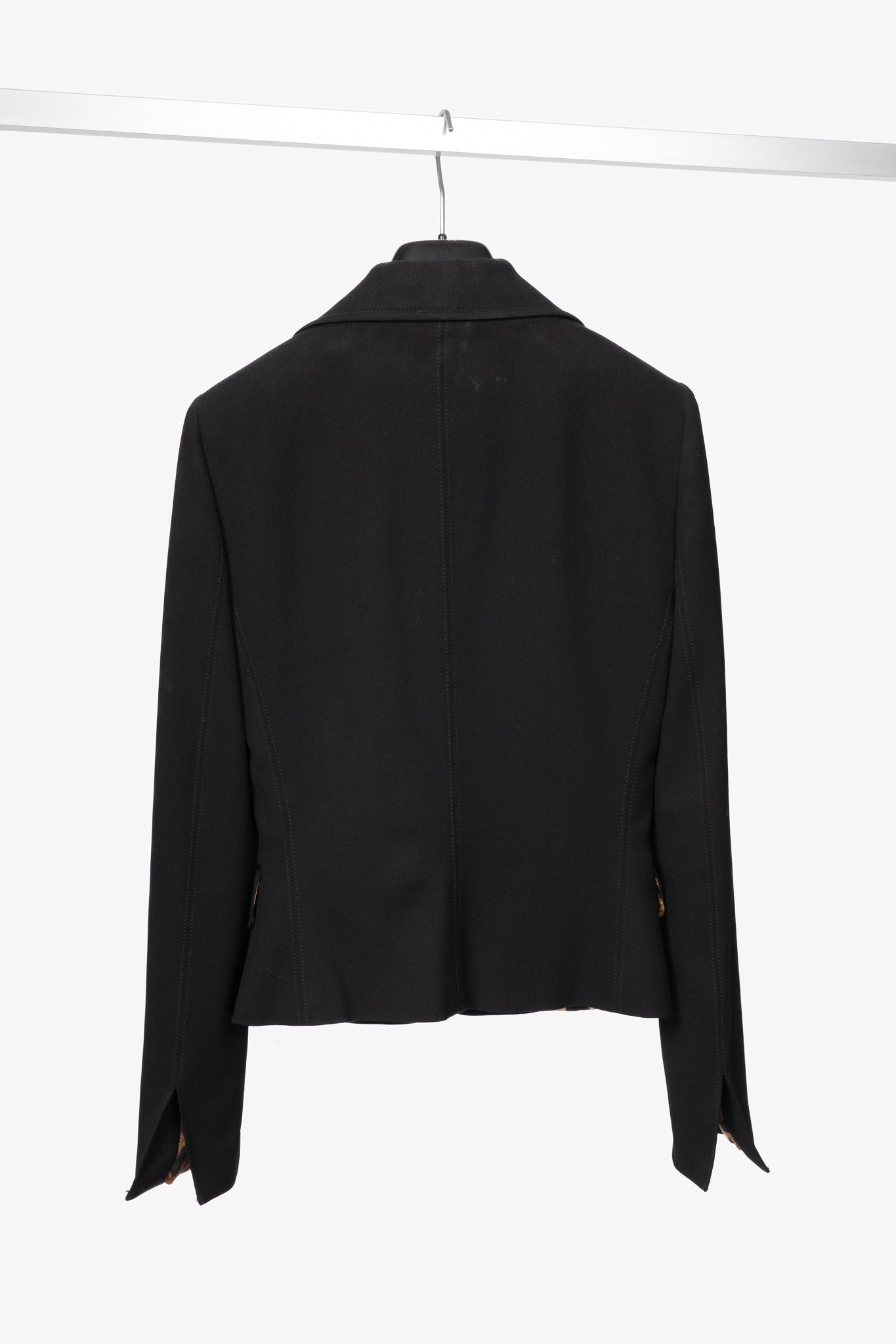 Dolce & Gabbana Black Crepe Blazer