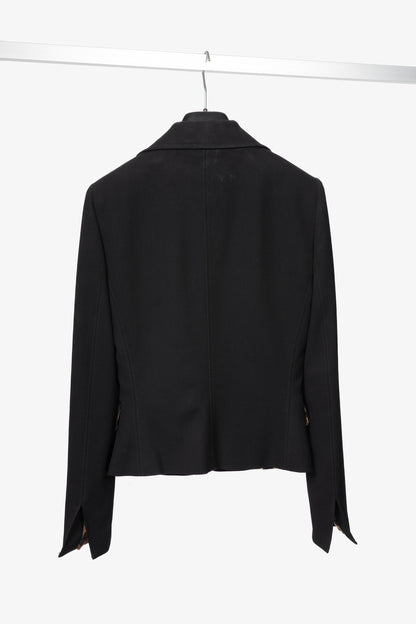Dolce & Gabbana Black Crepe Blazer