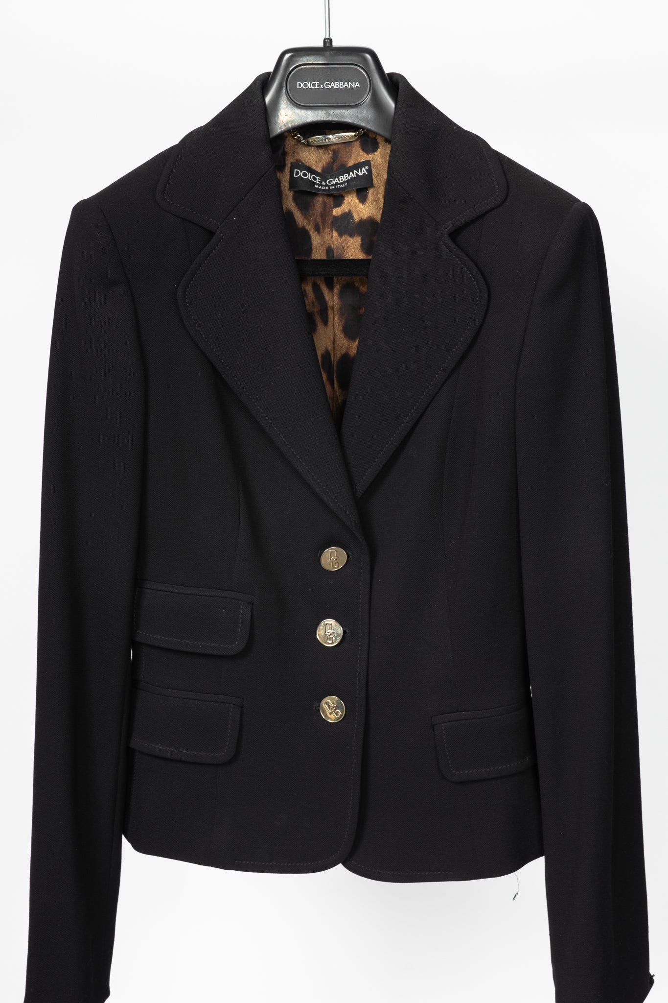 Dolce & Gabbana Black Crepe Blazer