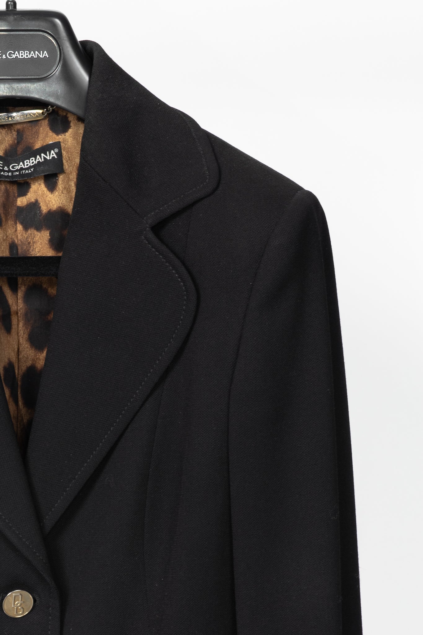 Dolce & Gabbana Black Crepe Blazer