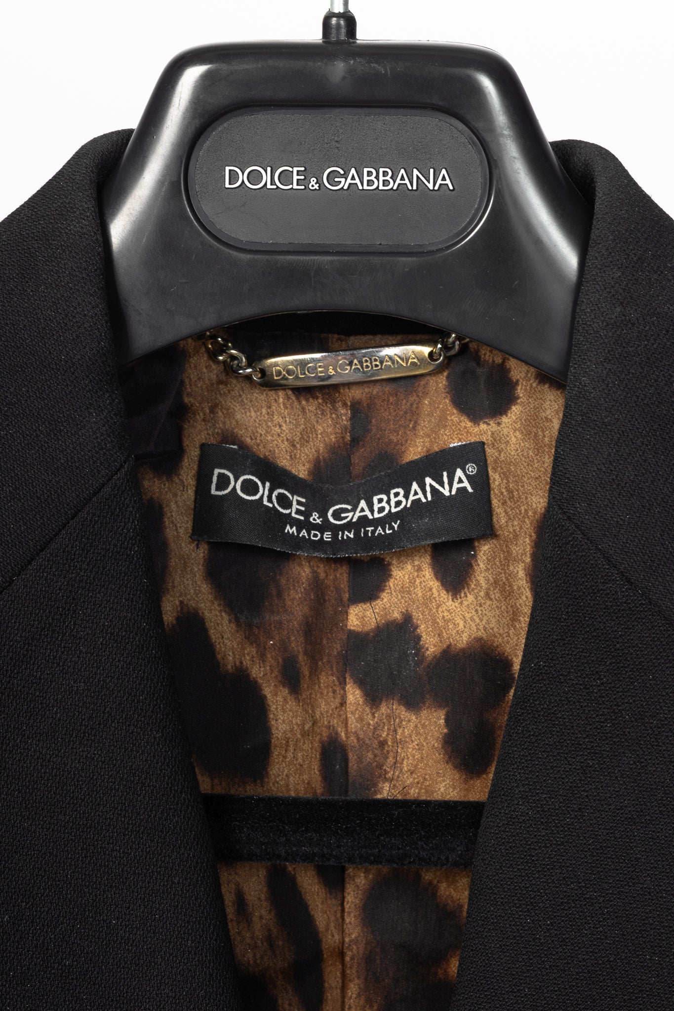 Dolce & Gabbana Black Crepe Blazer