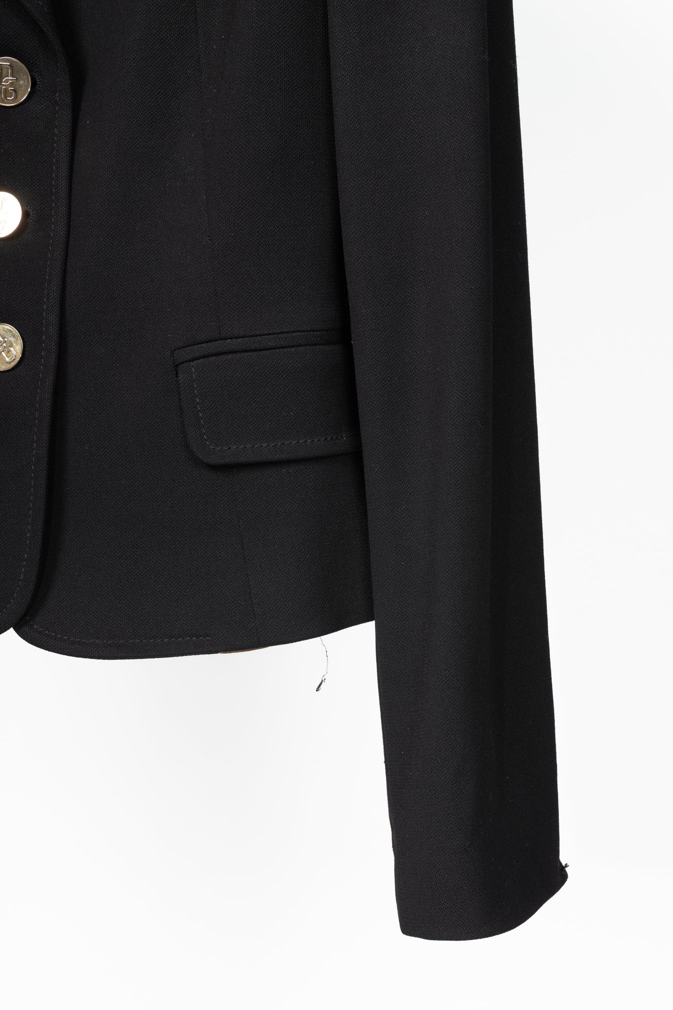 Dolce & Gabbana Black Crepe Blazer