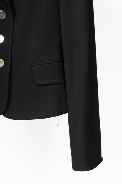 Dolce & Gabbana Black Crepe Blazer