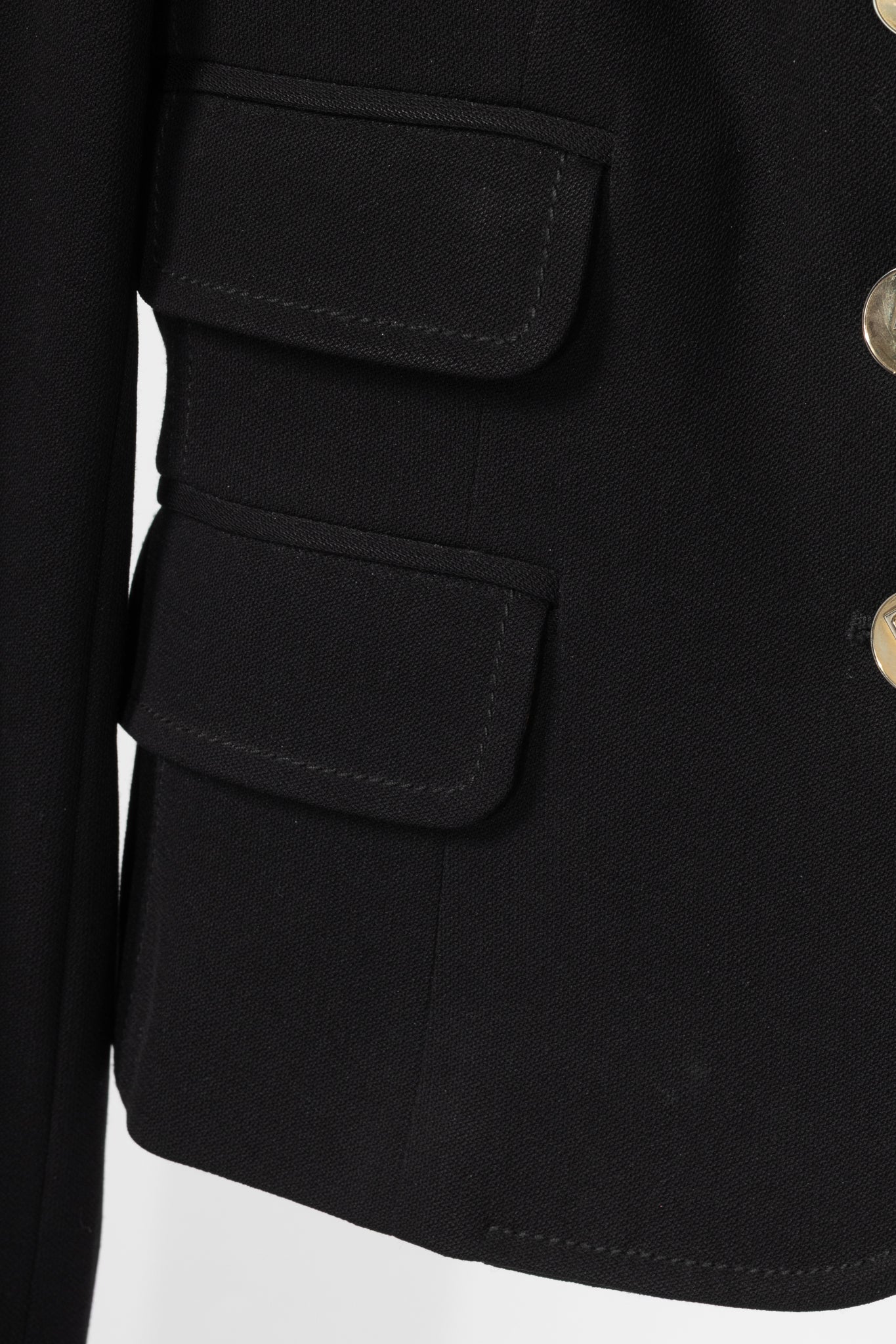 Dolce & Gabbana Black Crepe Blazer