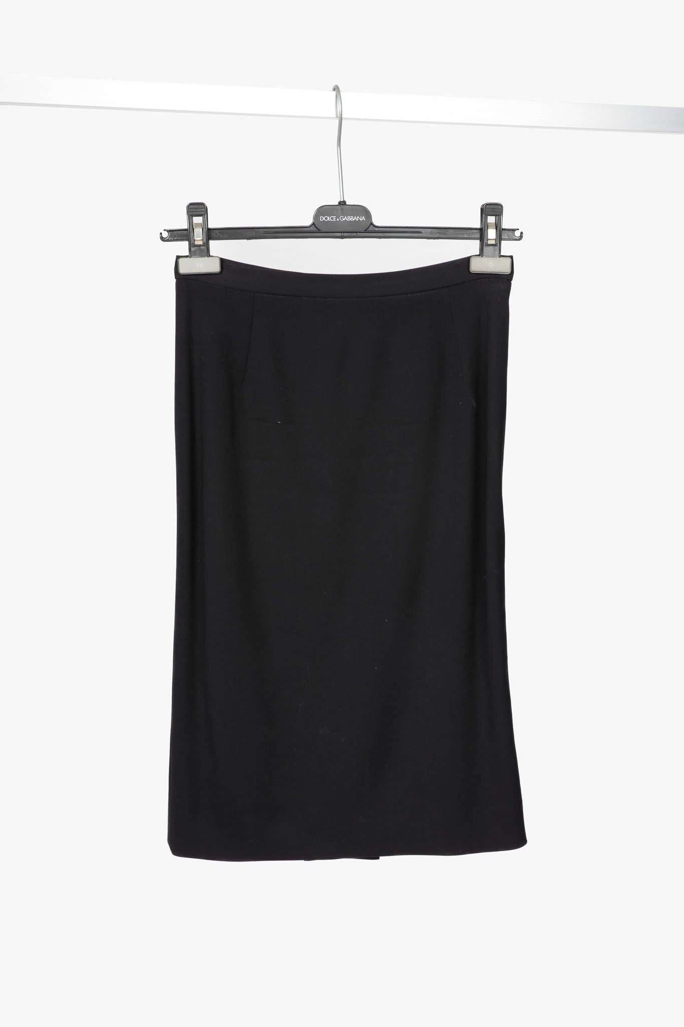 Dolce & Gabbana Black Crepe Pencil Skirt