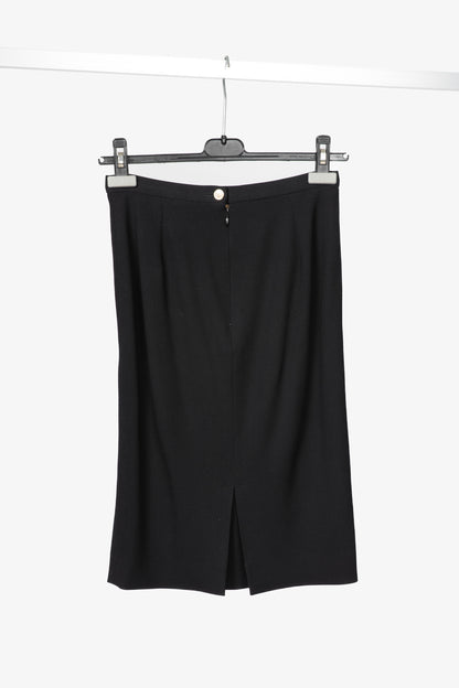 Dolce & Gabbana Black Crepe Pencil Skirt