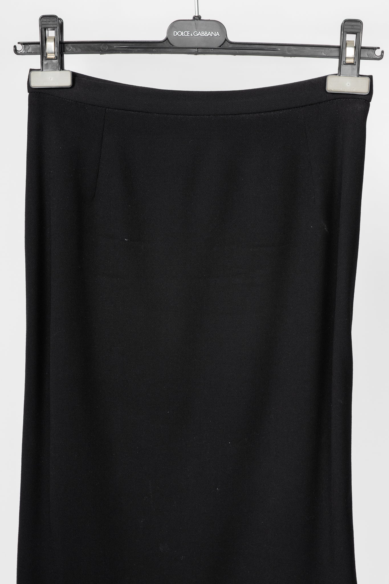 Dolce & Gabbana Black Crepe Pencil Skirt