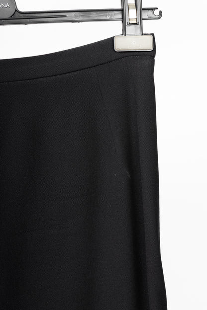 Dolce & Gabbana Black Crepe Pencil Skirt