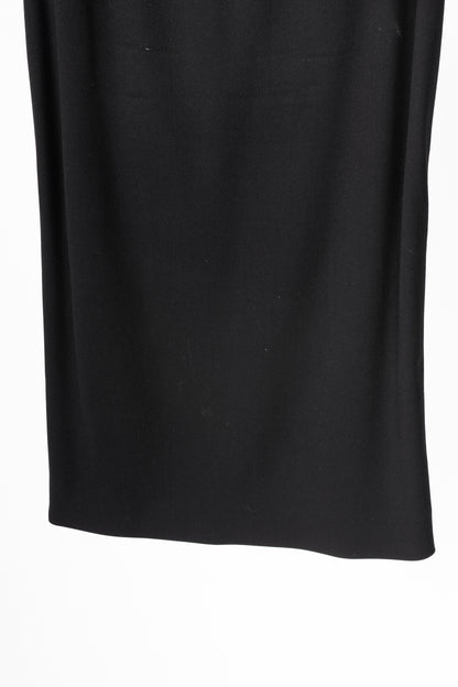 Dolce & Gabbana Black Crepe Pencil Skirt