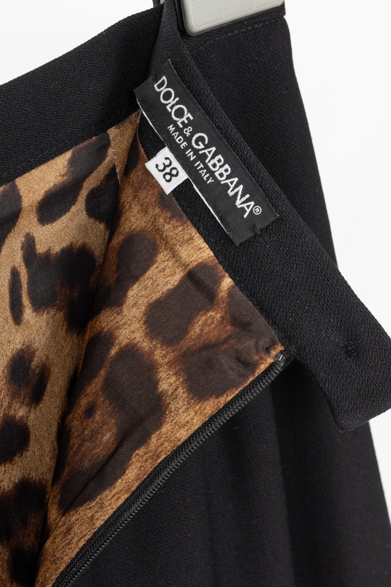 Dolce & Gabbana Black Crepe Pencil Skirt
