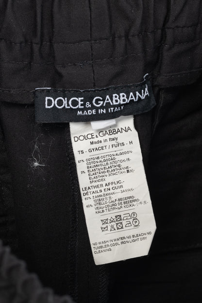 Dolce & Gabbana Black Jogger-Style Elastic Waist Pants