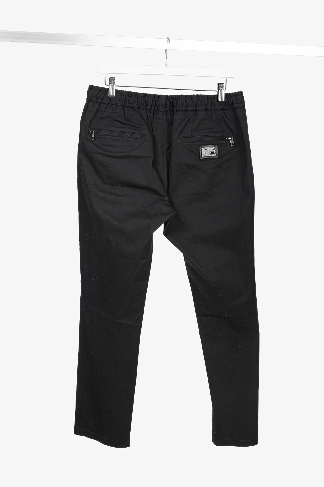 Dolce & Gabbana Black Jogger-Style Elastic Waist Pants