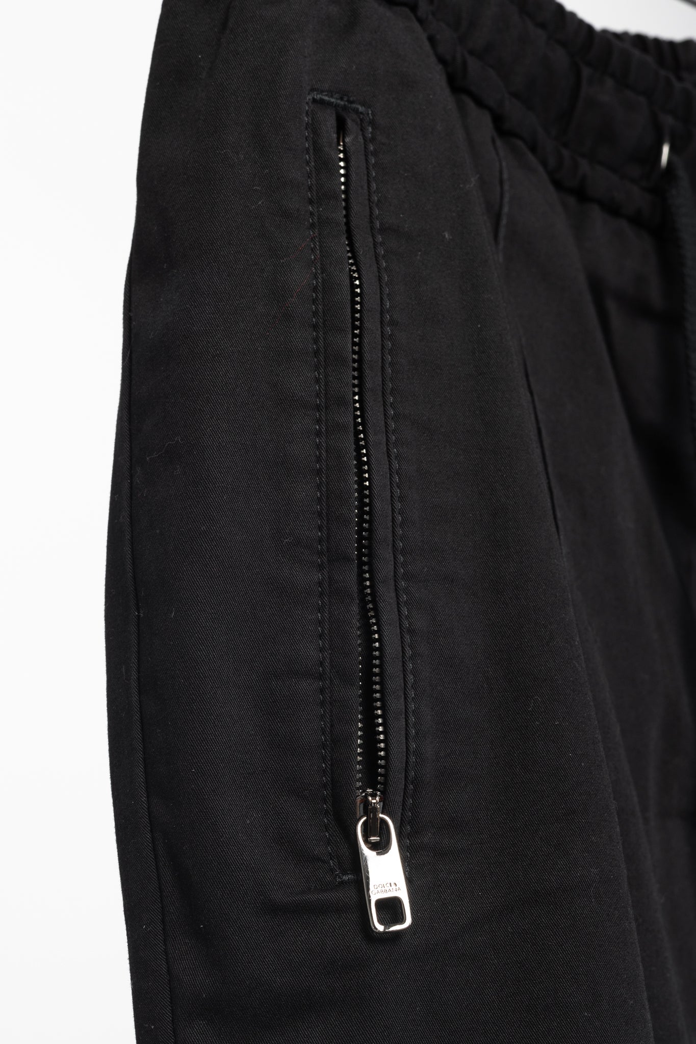 Dolce & Gabbana Black Jogger-Style Elastic Waist Pants