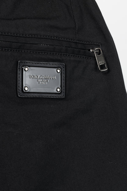 Dolce & Gabbana Black Jogger-Style Elastic Waist Pants