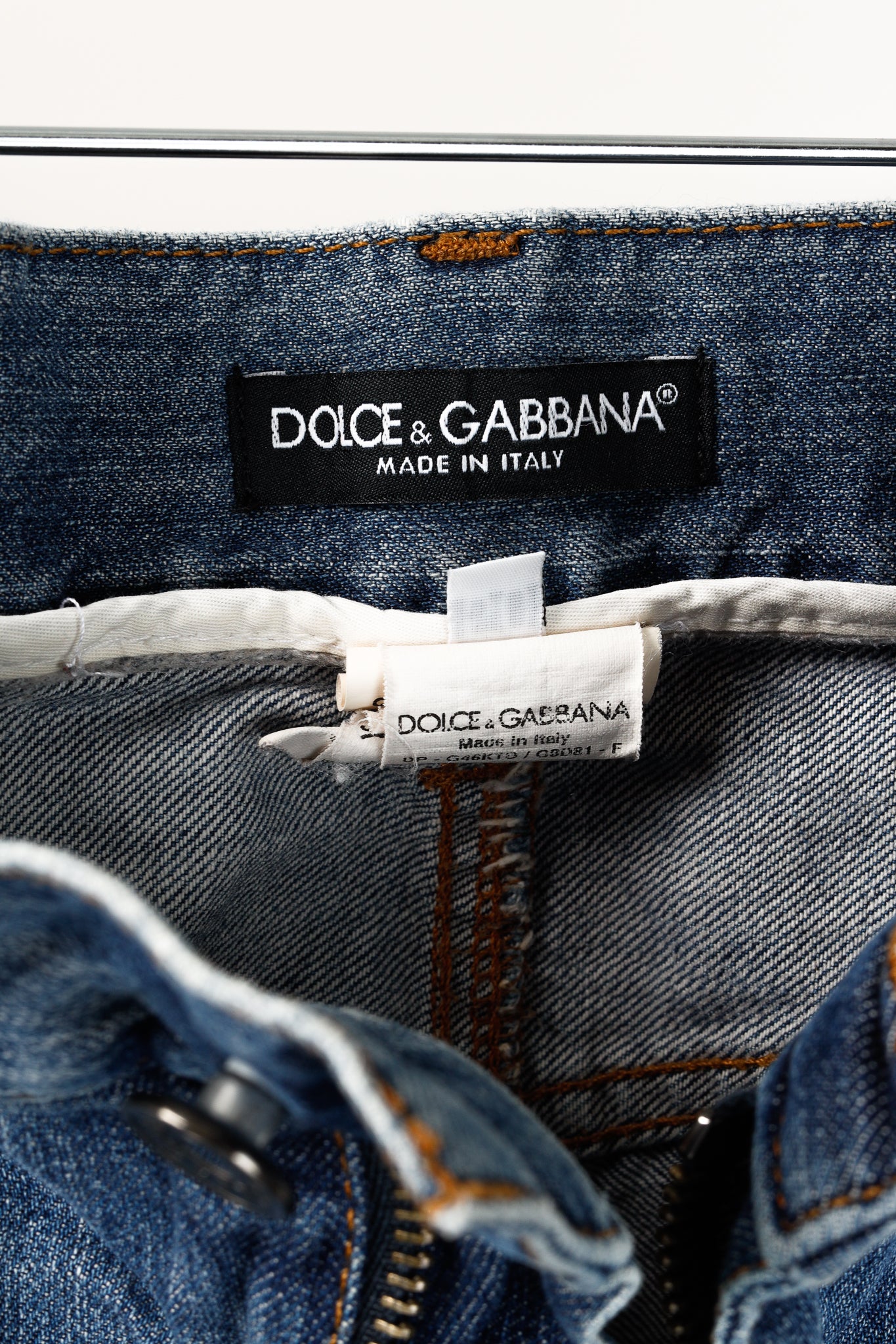 Dolce & Gabbana Medium-Wash Distressed Straight-Leg Jeans