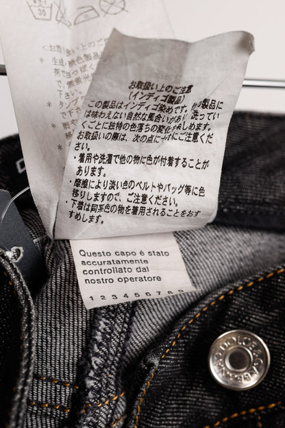 Dolce & Gabbana Charcoal Straight-Leg Logo Plaque Jeans
