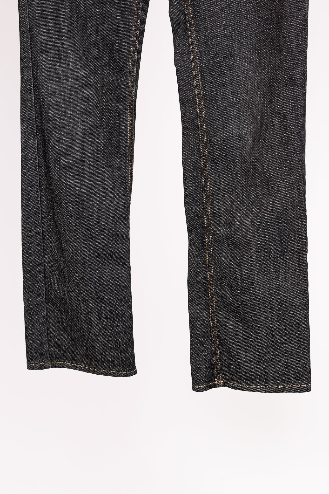 Dolce & Gabbana Charcoal Straight-Leg Logo Plaque Jeans