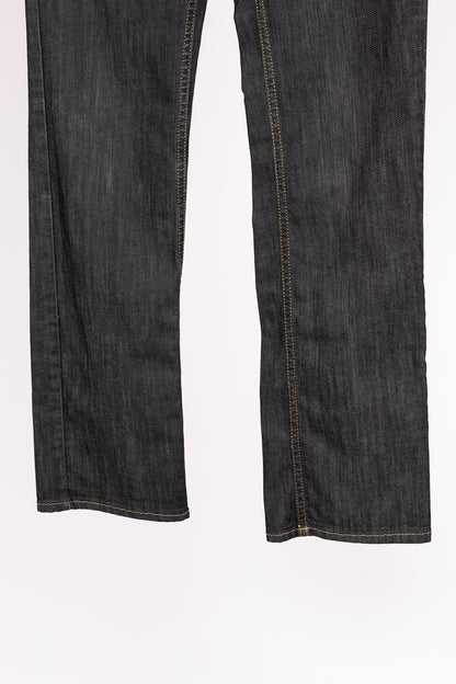 Dolce & Gabbana Charcoal Straight-Leg Logo Plaque Jeans