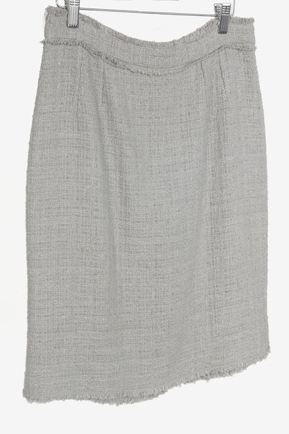 Dolce & Gabbana Grey Tweed Pencil Skirt