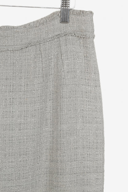 Dolce & Gabbana Grey Tweed Pencil Skirt