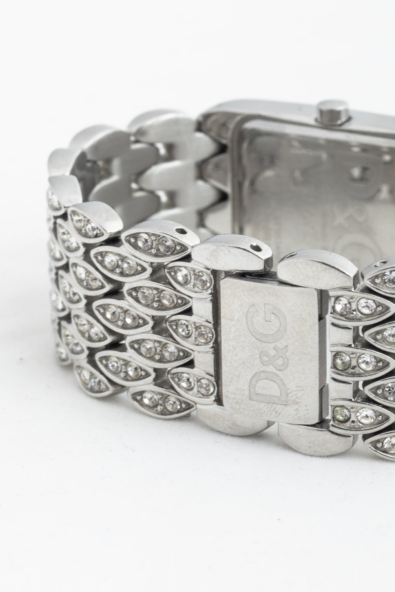D&G Dolce & Gabbana Sundown "Black" Crystal-Embellished Watch