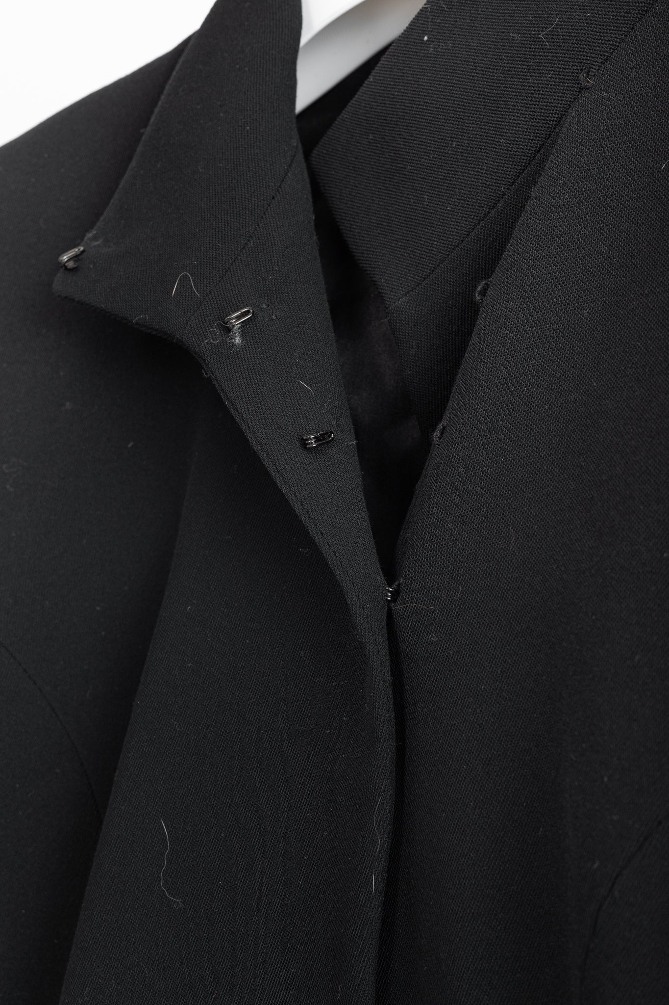 Donna Karan New York Black Wool-Crepe Wrap Blazer