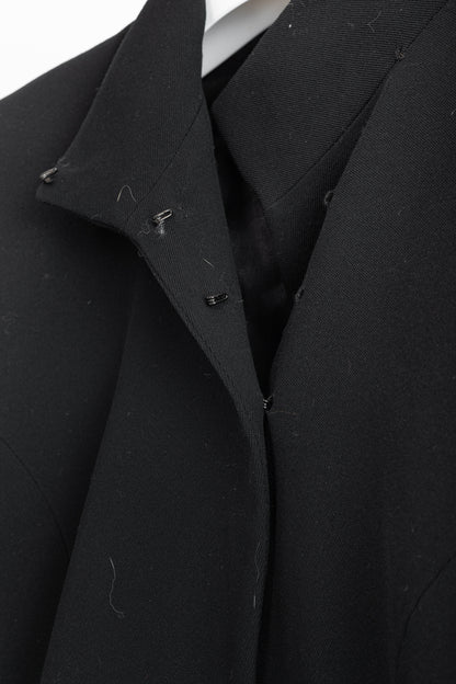Donna Karan New York Black Wool-Crepe Wrap Blazer