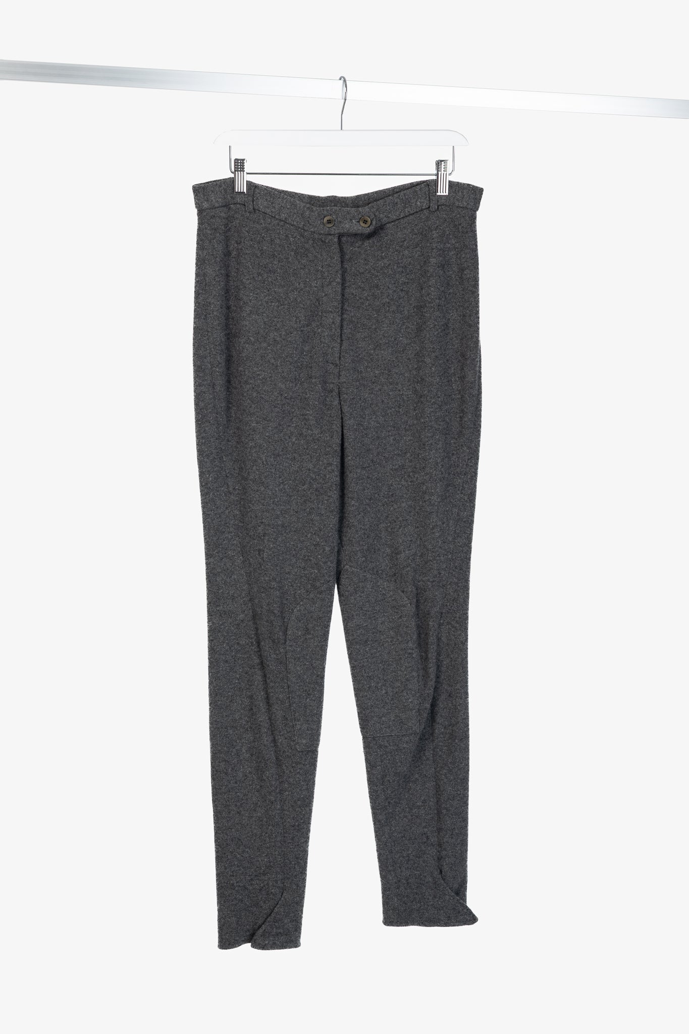 Donna Karan New York Grey Cashmere-Knit Jodhpurs