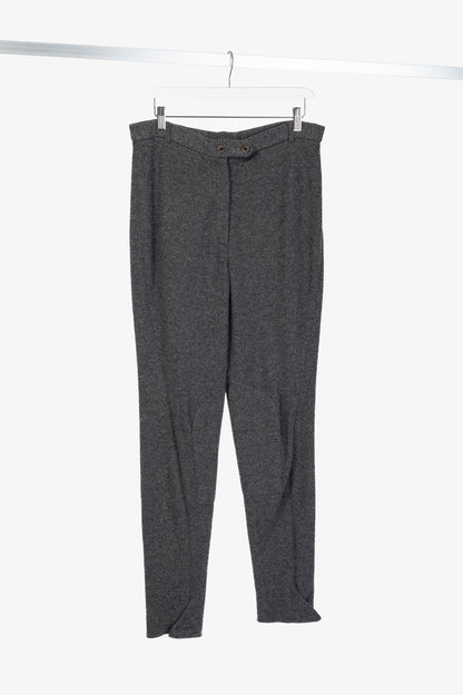 Donna Karan New York Grey Cashmere-Knit Jodhpurs