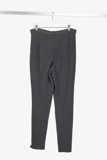 Donna Karan New York Grey Cashmere-Knit Jodhpurs