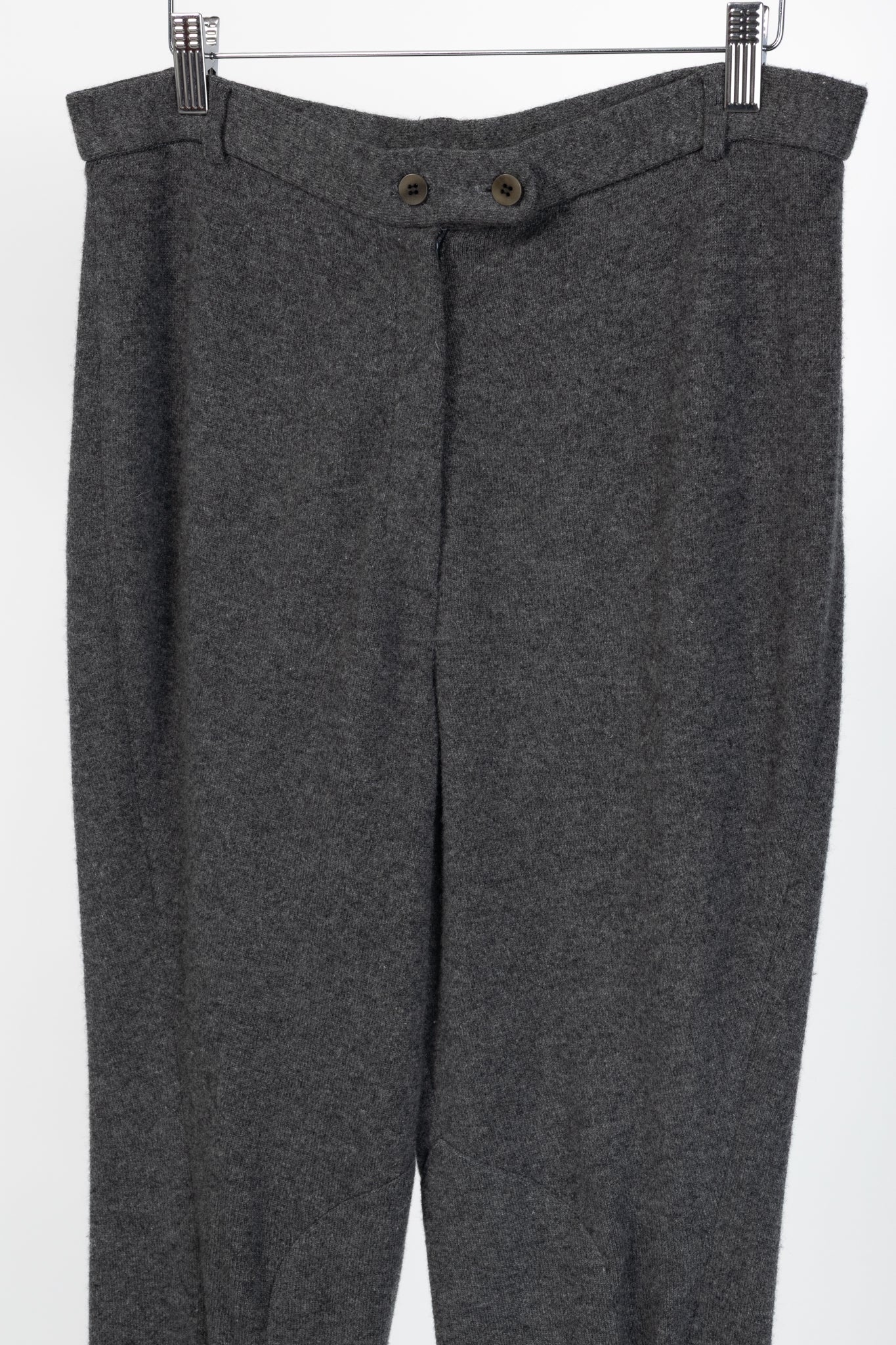 Donna Karan New York Grey Cashmere-Knit Jodhpurs