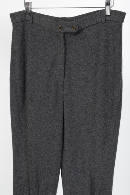 Donna Karan New York Grey Cashmere-Knit Jodhpurs