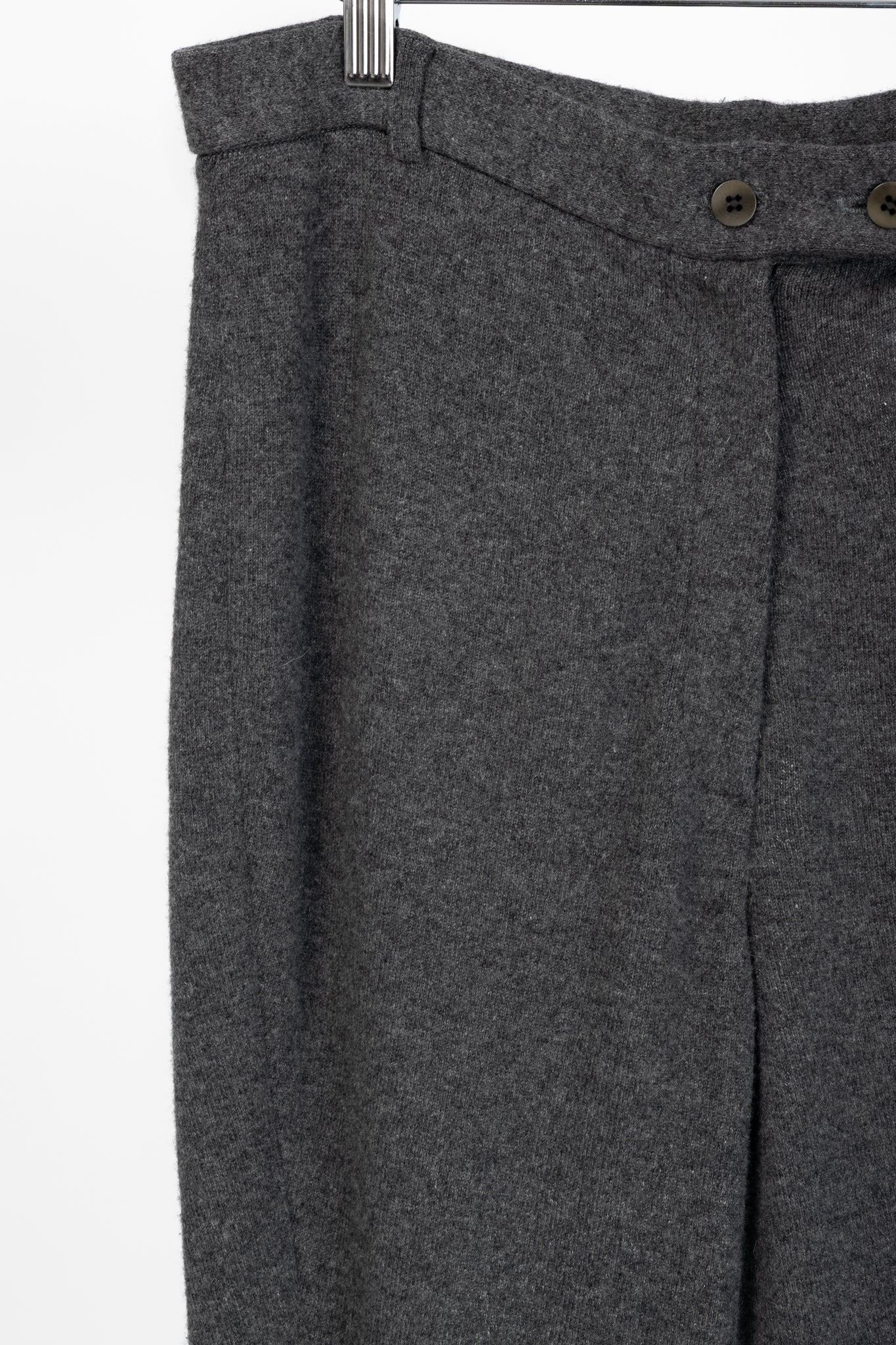 Donna Karan New York Grey Cashmere-Knit Jodhpurs