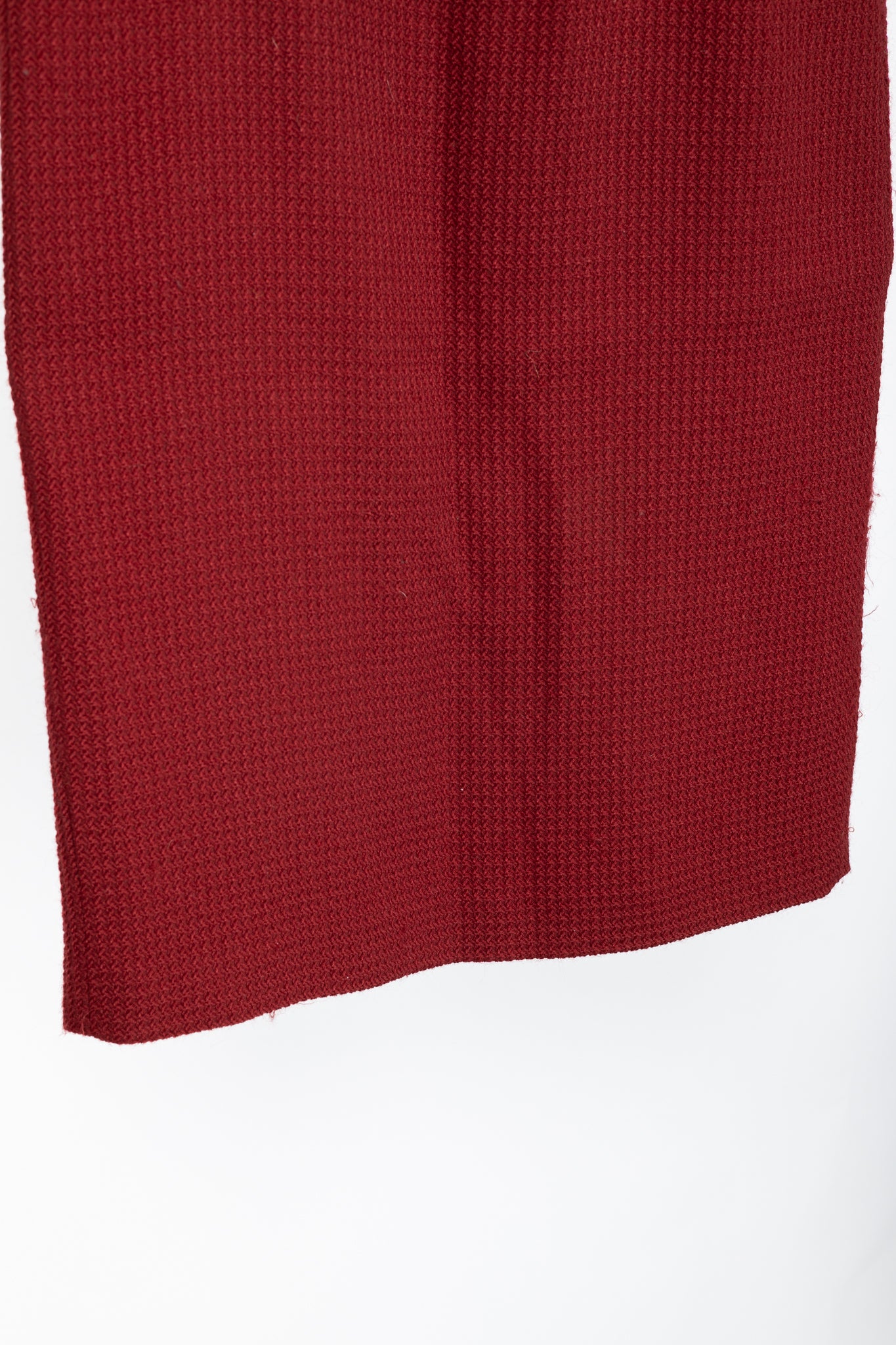 Donna Karan New York Red Wool Tweed Pencil Skirt