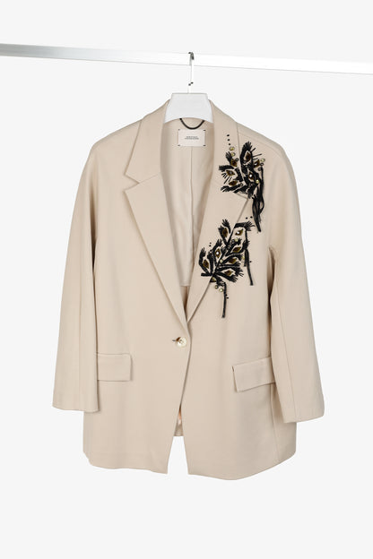 Dorothee Schumacher Emotional Essence Subtle Stone Embroidered Jacket