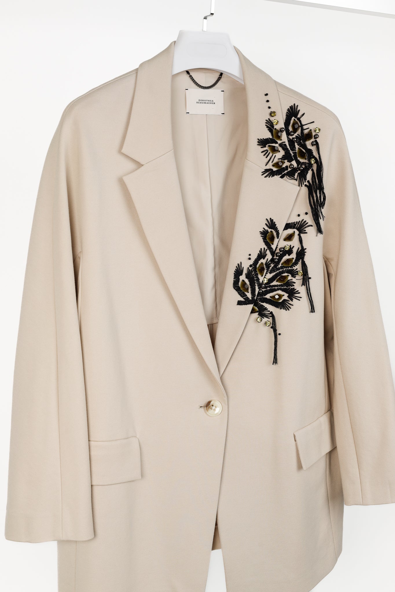 Dorothee Schumacher Emotional Essence Subtle Stone Embroidered Jacket