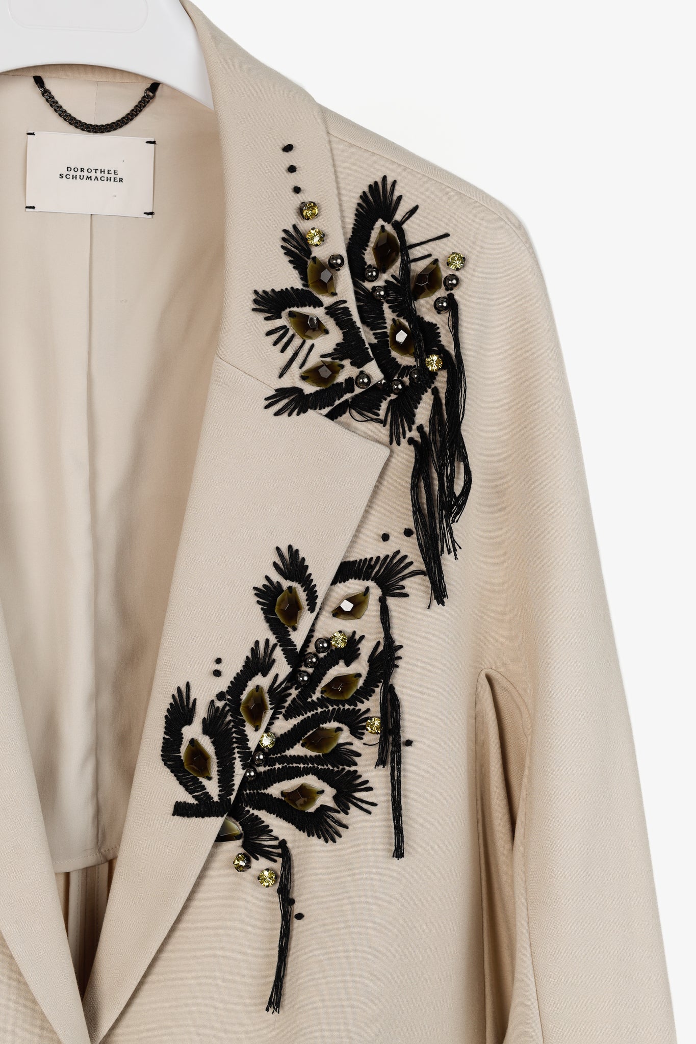 Dorothee Schumacher Emotional Essence Subtle Stone Embroidered Jacket