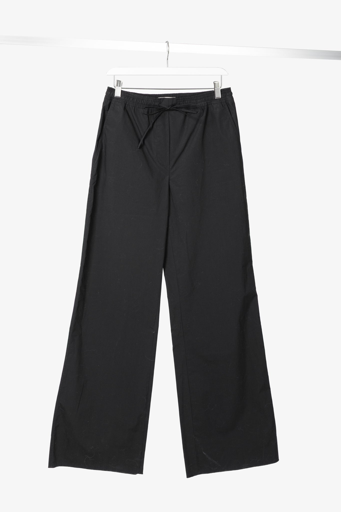 Dorothee Schumacher Poplin Power Black Cotton Flared Pants