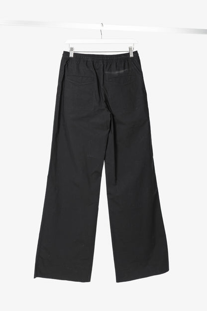 Dorothee Schumacher Poplin Power Black Cotton Flared Pants