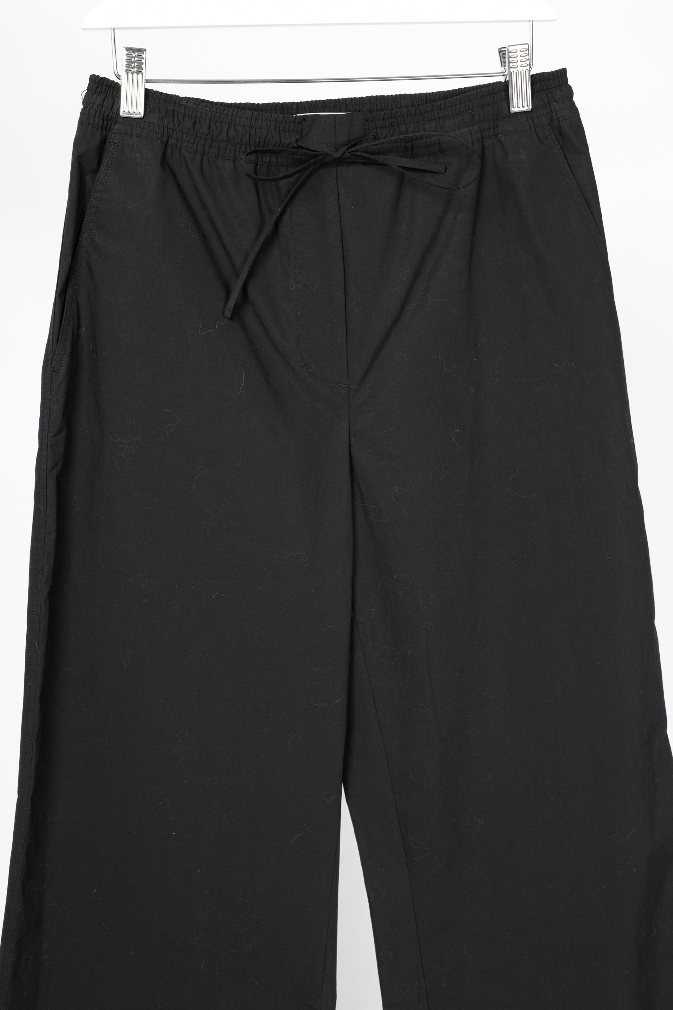 Dorothee Schumacher Poplin Power Black Cotton Flared Pants