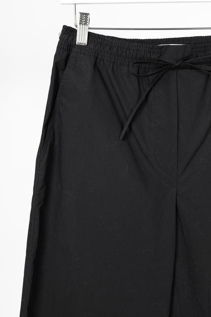 Dorothee Schumacher Poplin Power Black Cotton Flared Pants