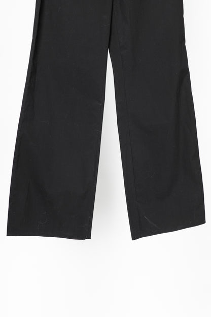Dorothee Schumacher Poplin Power Black Cotton Flared Pants