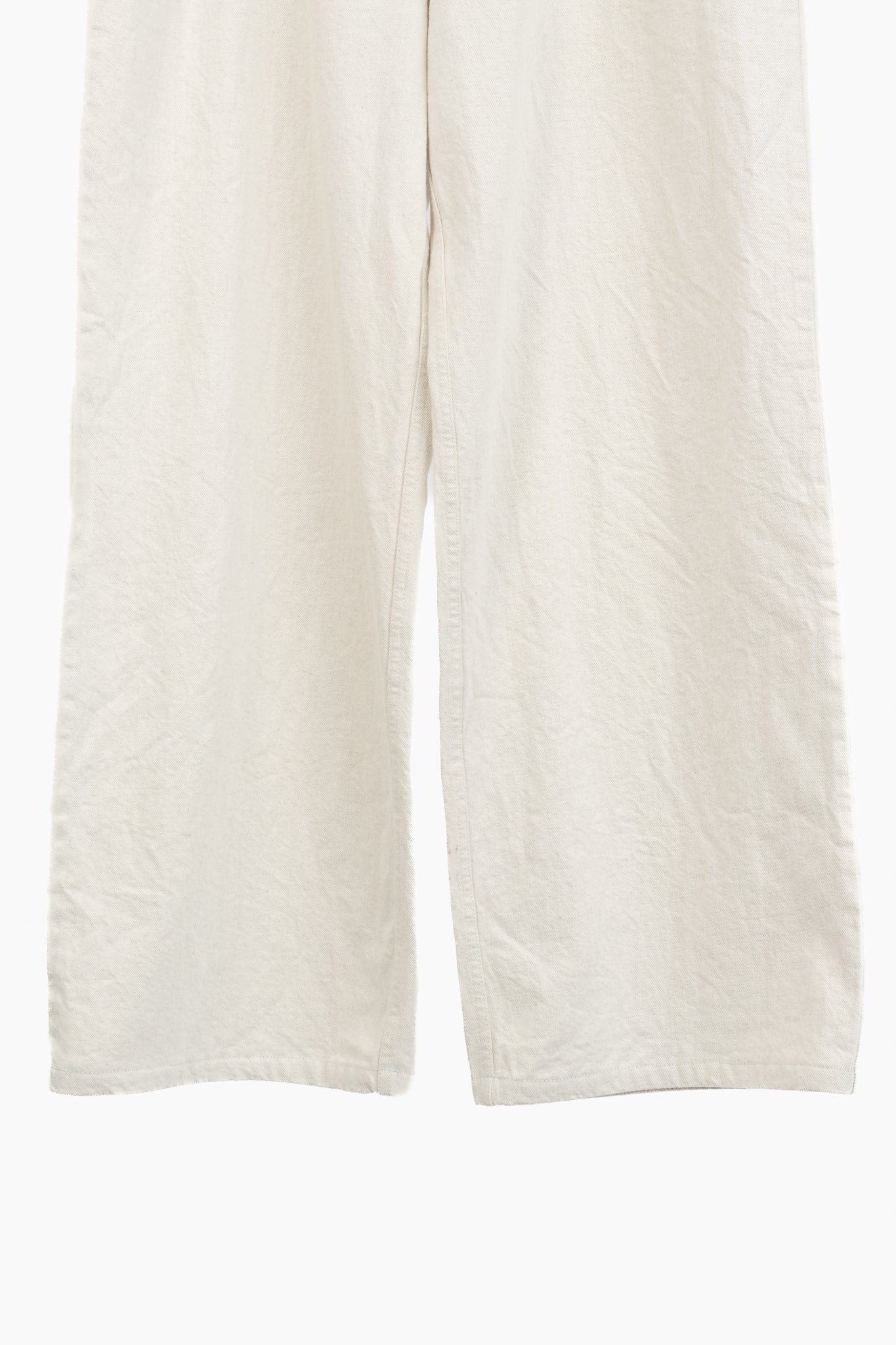 Dorothee Schumacher Cream Cotton Wide-Leg Jeans