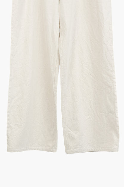 Dorothee Schumacher Cream Cotton Wide-Leg Jeans