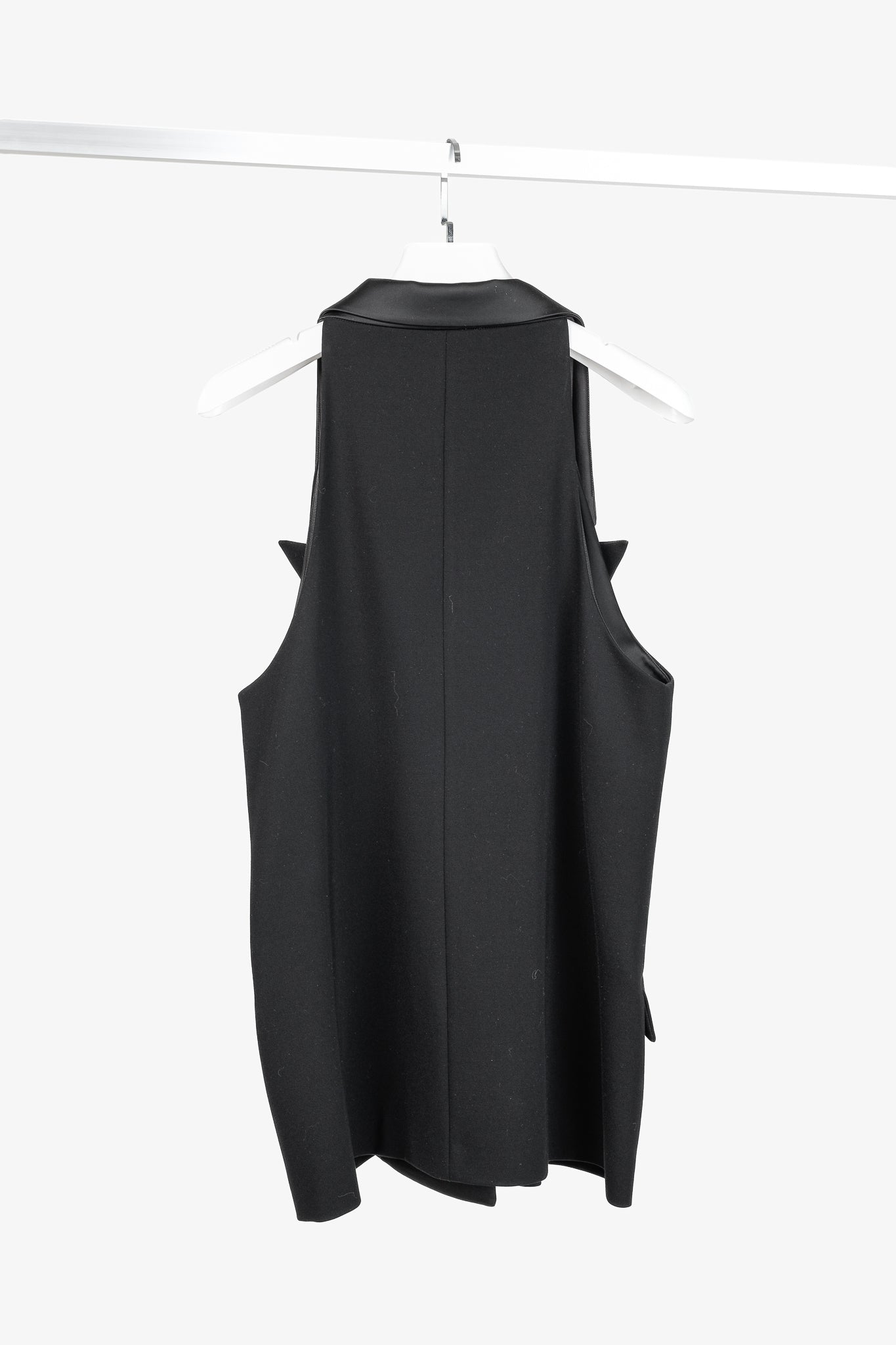 Dorothee Schumacher Emotional Essence Black Double-Breasted Tuxedo Vest
