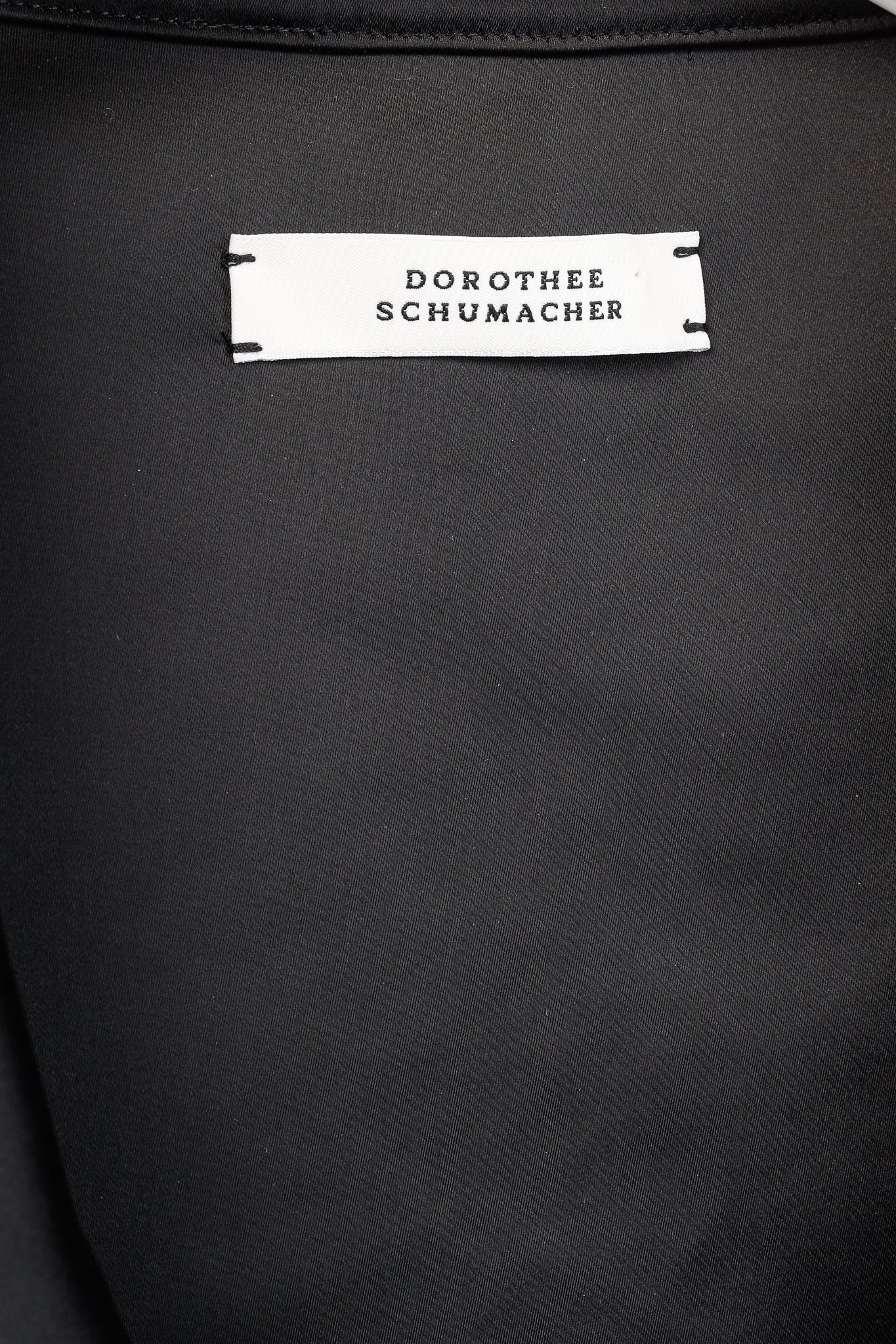 Dorothee Schumacher Emotional Essence Black Double-Breasted Tuxedo Vest