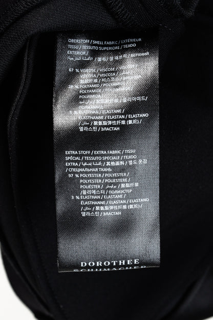 Dorothee Schumacher Emotional Essence Black Double-Breasted Tuxedo Vest
