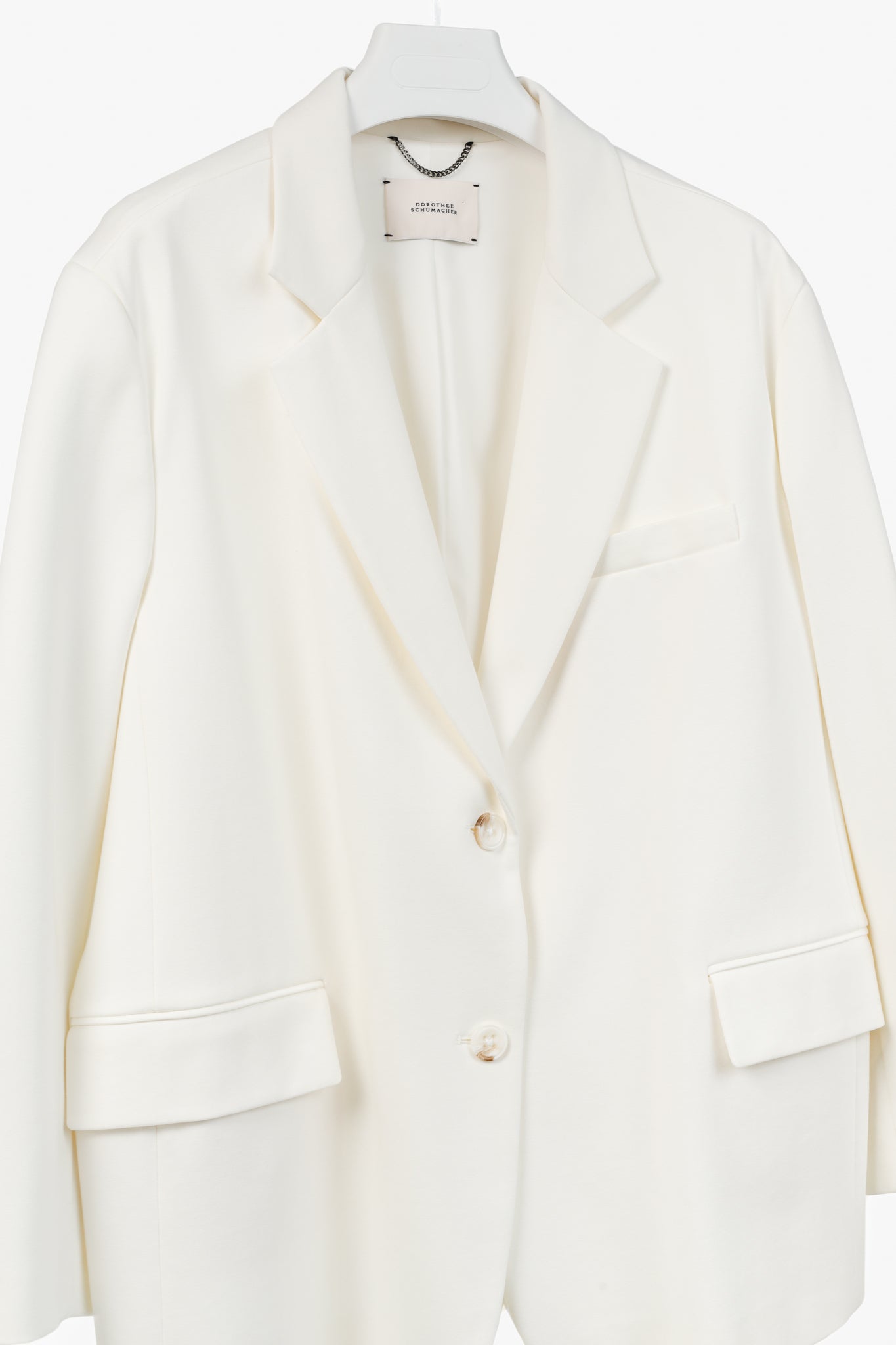 Dorothee Schumacher Essence Camellia White Oversized Jacket
