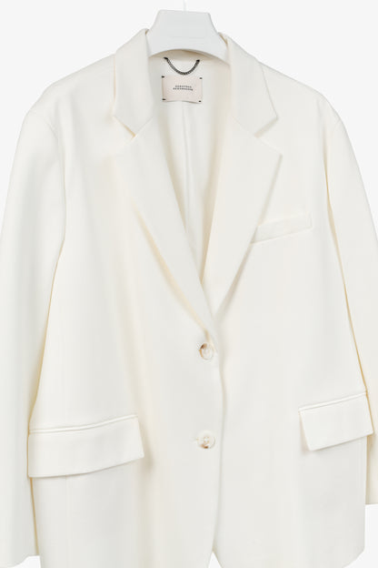 Dorothee Schumacher Essence Camellia White Oversized Jacket